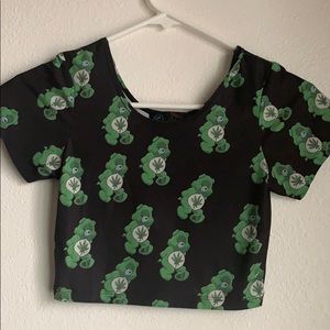 hemp care bear crop top